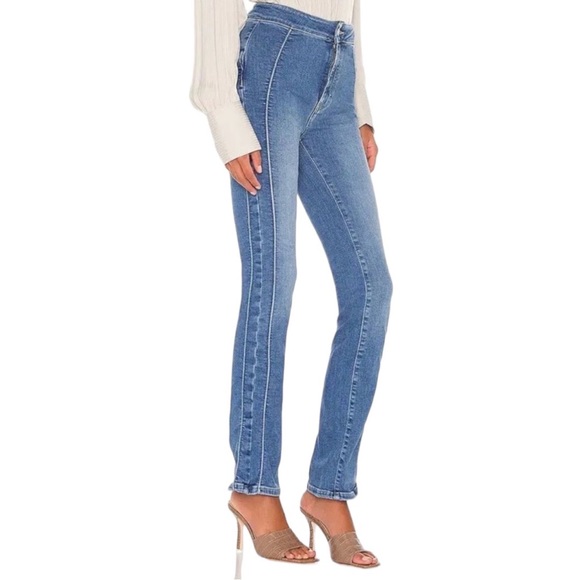 Free People Jeans Cross My Heart Slim Straight Jean Blue Size 30 We the Free - Picture 5 of 7